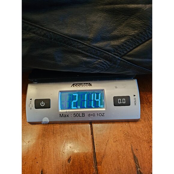 VTG Winlit Leather Trench Medium retro goth vamp 80s black - Picture 6 of 14